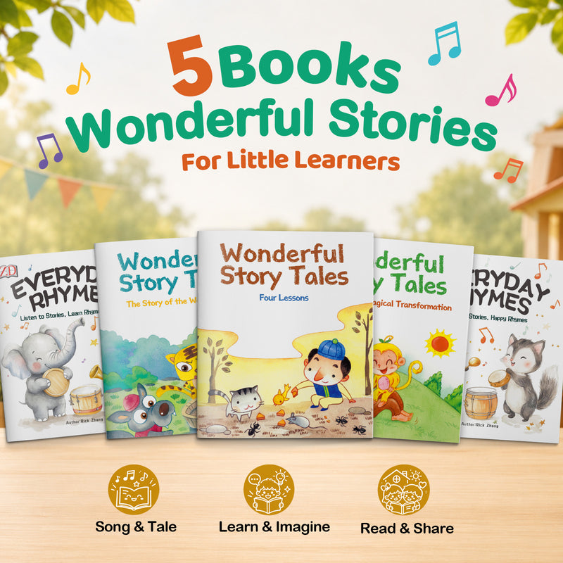 Everyday Rhymes and Fun Stories: 5-Book Kids Set product image 1, bundle ISBN 9798904664695