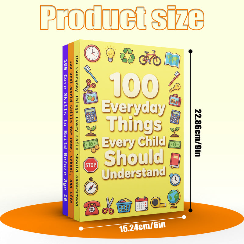 - Kids 100 10 100 100: 3-Book Set main cover and printed book set view, image 1, bundle ISBN 9798900668284