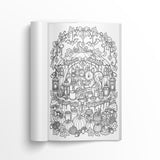 Pumpkin Town Halloween Adult Coloring Book, Volume 9 physical printed book product image 1, ISBN 9798904667467