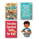 Life Skills for Kids Cooking Cleaning and + Everyday Survival Skills for Kids + Money Skills for Kids Before They Start Sp: 3-Book Set bundle detail image, image 2, bundle ISBN 9798904660543