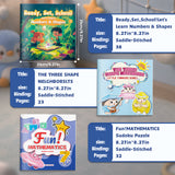 Little Thinkers: the Three Shape Neighbors + Ready, Set, School: Numbers and Shapes + Fun!mathematics 8-book Math Activity Set F: 3-Book Set bundle detail image, image 2, bundle ISBN 9798904661625