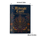 Midnight Castle Halloween Adult Coloring Book, Volume 11 physical printed book product image 2, ISBN 9798904667474