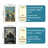 Le Tour Du Monde En Quatre-vingts Jours Fr + Le Comte De Monte-cristo Tome I French Edi: 2-Book Set bundle detail image, image 2, bundle ISBN 9798904660369