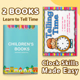 Clocks and Watches Recognition Workbook Fo + Telling Time Practice Book for Kids: 2-Book Set bundle detail image, image 2, bundle ISBN 9798900668475