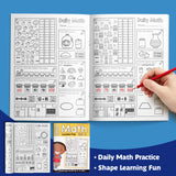 Shapes Learning and Tracing Practice Book + Daily Math Practice Workbook: Counting And: 2-Book Set bundle detail image, image 1, bundle ISBN 9798900669519