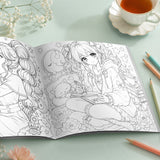 Manga Girl Coloring Book, Volume 18 physical printed book product image 2, ISBN 9798904668648
