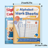 Sight Word Coloring Hunt Workbook + Alphabet Worksheets: Uppercase and Lowerca: 2-Book Set bundle detail image, image 3, bundle ISBN 9798900669762