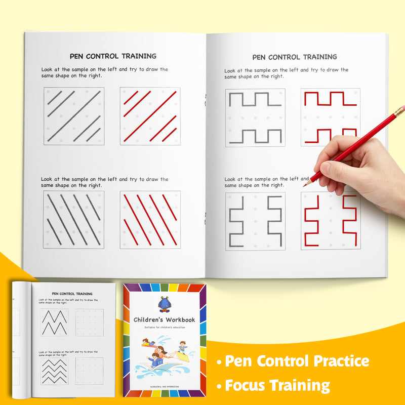Hidden Image Thinking Workbook for Kids + Pen Control Training Workbook for Kids: 2-Book Set bundle detail image, image 1, bundle ISBN 9798900669694