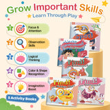 Spot the Difference Activity Books 1-5: 5-Book Set physical printed book set image 6, bundle ISBN 9798904664923