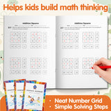 Addition Squares Activity Workbook for Kid + Skip Counting Practice Workbook for Kids + Visual Addition Practice Workbook for Kids: 3-Book S bundle detail image, image 6, bundle ISBN 9798904660376
