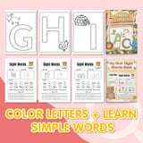 Alphabet Tracing Workbook: Large Letter Pr + My First Sight Words Book: 2-Book Set bundle detail image, image 6, bundle ISBN 9798900669731