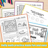 LL Ertongshu 22 979889788799 + Fractions Practice Workbook for Kids + Daily Math Practice Workbook: Addition And: 3-Book Set bundle detail image, image 6, bundle ISBN 9798900668154