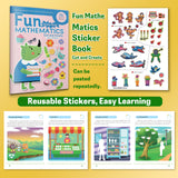 Fun Mathematics Sticker Book Set - 8 Printed Books for Kids physical printed English book set product preview 7, ISBN 9798900664170