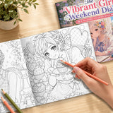 Manga Girl Coloring Book, Volume 18 physical printed book product image 4, ISBN 9798904668648
