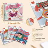 Spot the Difference Activity Books 1-5: 5-Book Set physical printed book set image 4, bundle ISBN 9798904664923
