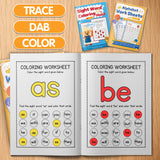 Sight Word Coloring Hunt Workbook + Alphabet Worksheets: Uppercase and Lowerca: 2-Book Set bundle detail image, image 4, bundle ISBN 9798900669762