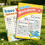 Trace Letter Alphabet Worksheets + Alphabet Worksheets: Letter Recognition An: 2-Book Set bundle detail image, image 4, bundle ISBN 9798900668970