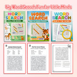 Word Search Find the Hidden Phrases Puzzle + Word Search Fill the Word Puzzle Game Book + Word Search Guess the Word Educational Puz: 3-Book bundle detail image, image 3, bundle ISBN 9798900667706