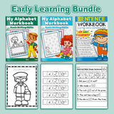 Picture Word Tracing Workbook Basic Writin + Simple Sentences CVC Word Family Workbook + Roll and Read Sentence Fluency Workbook: 3-Book Set bundle detail image, image 3, bundle ISBN 9798900669496