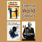 How to Win Friends and Influence People 3- + the Crowd Social Psychology 3-Book Set + Rockefeller's 38 Letters to His Son Succes: 3-Book Set bundle detail image, image 5, bundle ISBN 9798900663890