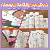 Daily Math Practice Workbook: Counting and + Hundreds Chart Hunt Activity Book for Kids + Daily Addition and Subtraction Within 100: 3-Book bundle detail image, image 4, bundle ISBN 9798900666648