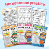 Roll and Read Sentence Fluency Workbook + CVC Sentence Reading and Writing Workbook + Sight Word Phonics Sound It Out Workbook: 3-Book Set bundle detail image, image 3, bundle ISBN 9798900668765