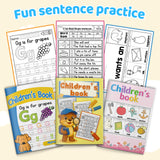 CVC Reading Sentences Workbook + Alphabet Early Learning Workbook + Alphabet and Vocabulary Early Learning Wor: 3-Book Set bundle detail image, image 3, bundle ISBN 9798900668826