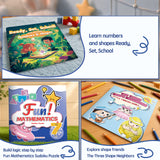 Little Thinkers: the Three Shape Neighbors + Ready, Set, School: Numbers and Shapes + Fun!mathematics 8-book Math Activity Set F: 3-Book Set bundle detail image, image 4, bundle ISBN 9798904661625