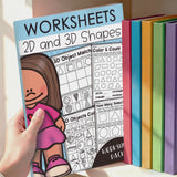 Shapes Learning and Tracing Practice Book + Daily Math Practice Workbook: Counting And: 2-Book Set bundle detail image, image 4, bundle ISBN 9798900669519
