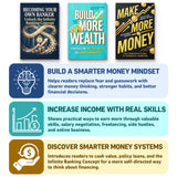 Personal Finance and Wealth Mindset Reading 3-Book Set printed book set detail image, image 5, bundle ISBN 9798904661700