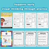 Fractions Practice Workbook for Kids + Daily Math Practice Workbook: Number Words: 2-Book Set bundle detail image, image 6, bundle ISBN 9798900669816