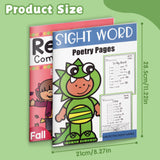 Sight Word Poetry Pages Workbook for Kids + Four Seasons Reading Comprehension Workboo: 2-Book Set bundle detail image, image 7, bundle ISBN 9798900669649