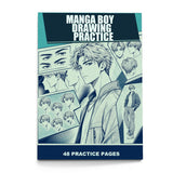 Handsome Boy Character Features and Figure Drawing Practice Workbook physical printed book product image 2, ISBN 9798904668112