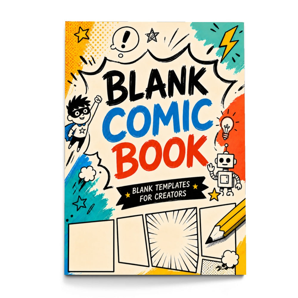 Blank Manga Doodle Comic Book, Volume 19 physical printed book product image 2, ISBN 9798904668655