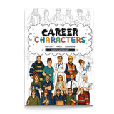 Career Characters Line Art Coloring Book physical printed book product image 4, ISBN 9798904669287