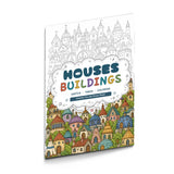 Houses and Buildings Line Art Coloring Book physical printed book product image 5, ISBN 9798904669331
