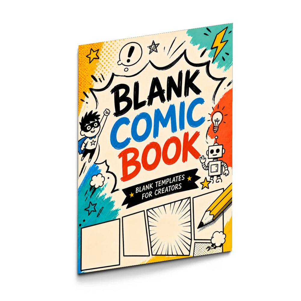 Blank Manga Doodle Comic Book, Volume 19 physical printed book product image 3, ISBN 9798904668655