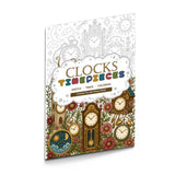 Clocks and Watches Line Art Coloring Book physical printed book product image 5, ISBN 9798904669355