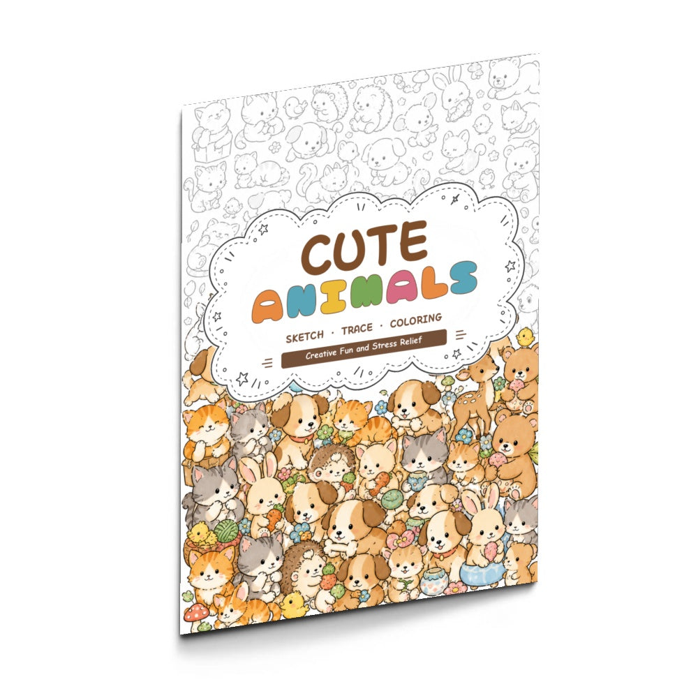 Cats, Dogs and Small Animals Line Art Coloring Book physical printed book product image 5, ISBN 9798904669379