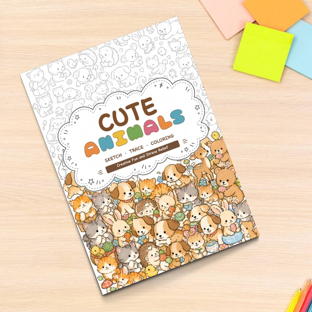 Cats, Dogs and Small Animals Line Art Coloring Book physical printed book product image 6, ISBN 9798904669379