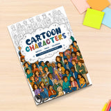 Cartoon Characters Line Art Coloring Book physical printed book product image 6, ISBN 9798904669324