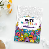 Cute Little Monsters Line Art Coloring Book physical printed book product image 7, ISBN 9798904669317