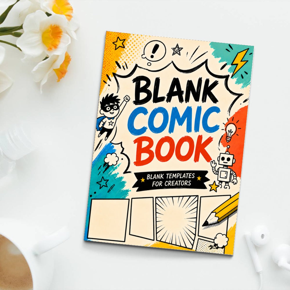 Blank Manga Doodle Comic Book, Volume 19 physical printed book product image 5, ISBN 9798904668655