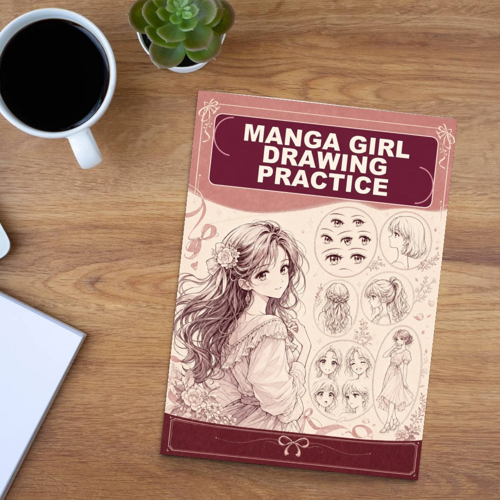 Beautiful Girl Character Features and Figure Drawing Practice Workbook physical printed book product image 6, ISBN 9798904668105