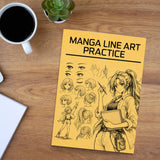 Manga Line Art Practice Workbook physical printed book product image 6, ISBN 9798904668082