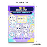 Chibi Character Sketching and Drawing Practice Workbook physical printed book product image 1, ISBN 9798904668099