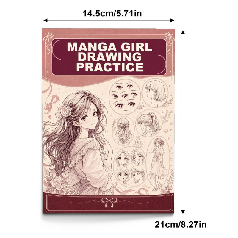 Beautiful Girl Character Features and Figure Drawing Practice Workbook physical printed book product image 1, ISBN 9798904668105