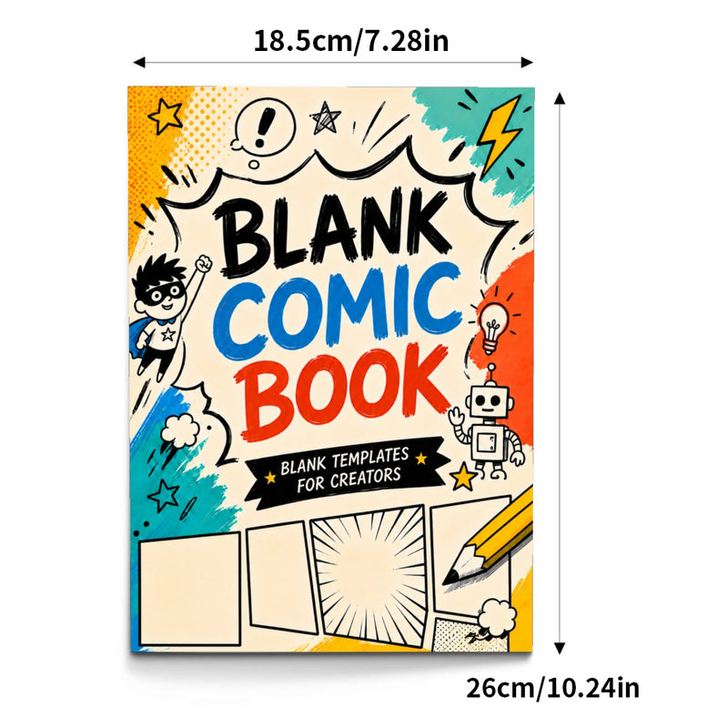 Blank Manga Doodle Comic Book, Volume 19 physical printed book product image 1, ISBN 9798904668655