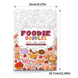 Mushrooms, Desserts and Food Line Art Coloring Book physical printed book product image 1, ISBN 9798904669362