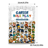 Role-Play Careers Line Art Coloring Book physical printed book product image 1, ISBN 9798904669348